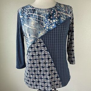 NWT Jessica Max Three Quarter Sleeve Top Size M